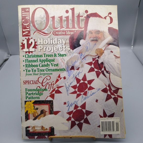Vintage Craft Patterns, McCalls Quilting Magazine, November 1996 Christmas - Picture 1 of 2